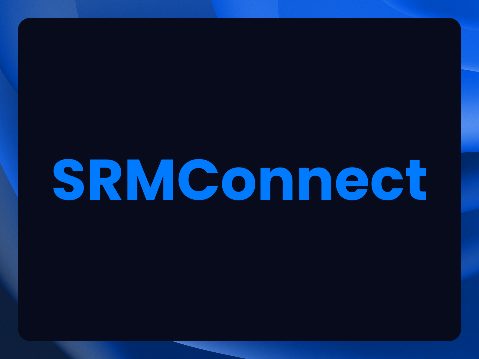 SRMConnect project interface